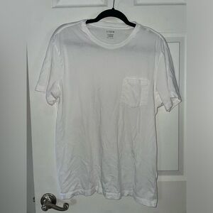 J. Crew White Short-Sleeve Pocket Crew T-Shirt